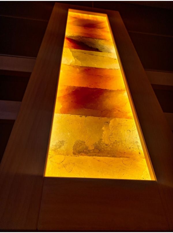 Panel solny do sauny w ramie abachi - prostokątny LED wym. 95x26x6cm
