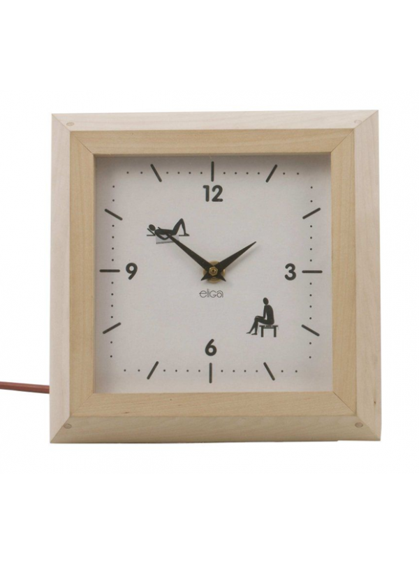 Zegar do sauny w drewnianej oprawie - Eliga niemiecka jakość - 83385