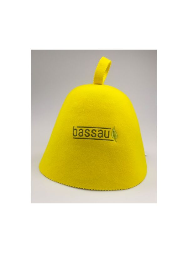 Wełniana czapka do sauny Bassau, żółta