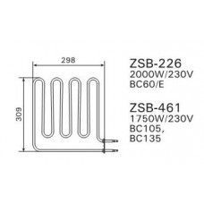 Grzałka Harvia - do pieca BC60 (E) ZSB-226 2000W/230V