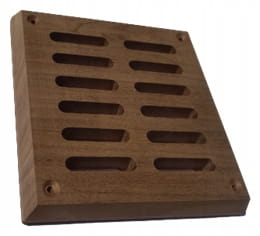 Kratka wentylacyjna do sauny z drewna thermo osiki wym. 130x130x16,5 KR-006