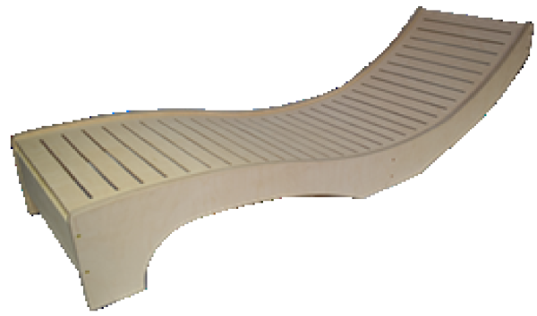 Leżanka prosta 2000x600x550 ST-007