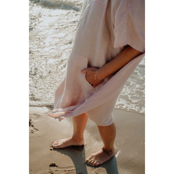 Lniane ponczo LENNEA uniwersalne