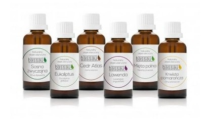 Zestaw olejków Bassau CLASSIC AROMA w drewnianym etui 6x15ml