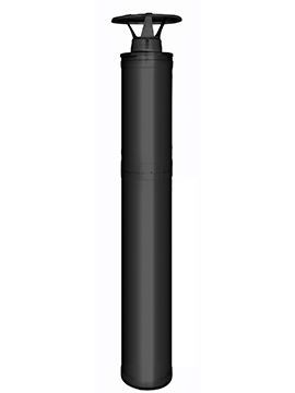 Kompletny system kominowy do pieców Harvia - Czarny 1500mm