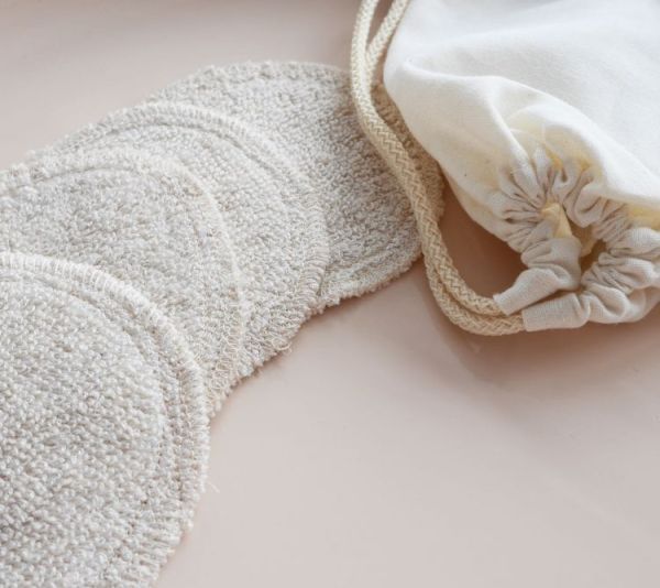 Wielorazowe płatki do demakijażu by Lullalove - Len & Bambus