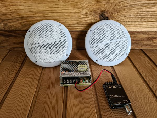 Zestaw audio do sauny - bluetooth