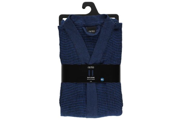Szlafrok do sauny RENTO Kenno S/M Granatowy