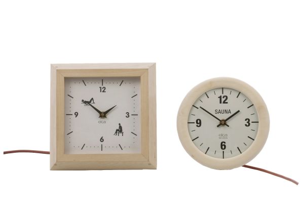 Zegar saunowy Eliga- elektryczny do 120st. okrągły