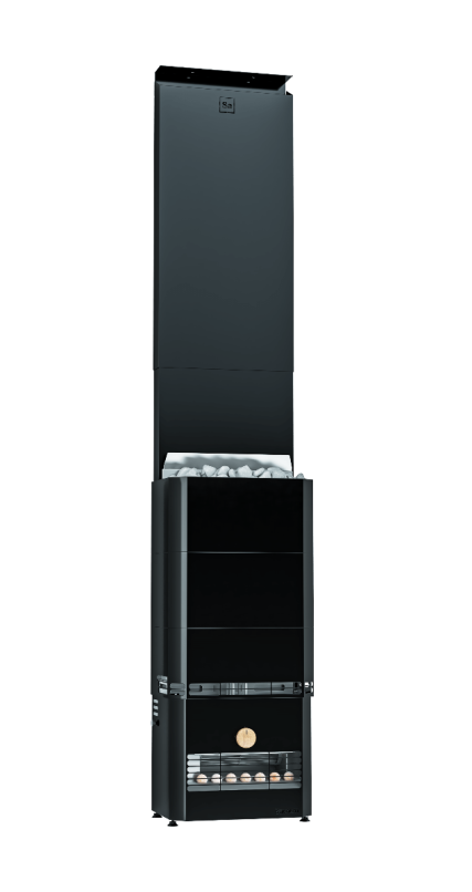 Zestaw SAUNUM Primary z piecem elektrycznym 12kW - czarny