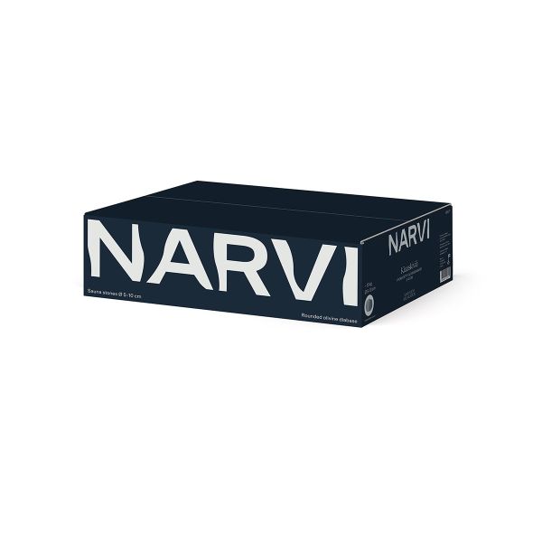 Zaokrąglone kamienie do sauny Narvi otoczaki 5-10cm op. 15kg Diabaz Oliwinowy