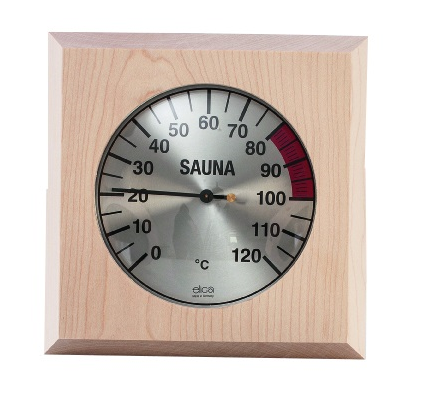 Termometr saunowy w drewnianej ramce Eliga 170mm