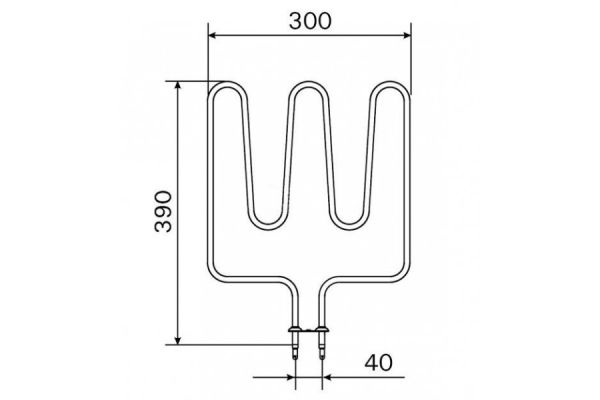 Grzałka Harvia - do pieca Topclass KV45 (E) ZSK-690 1500W/230V