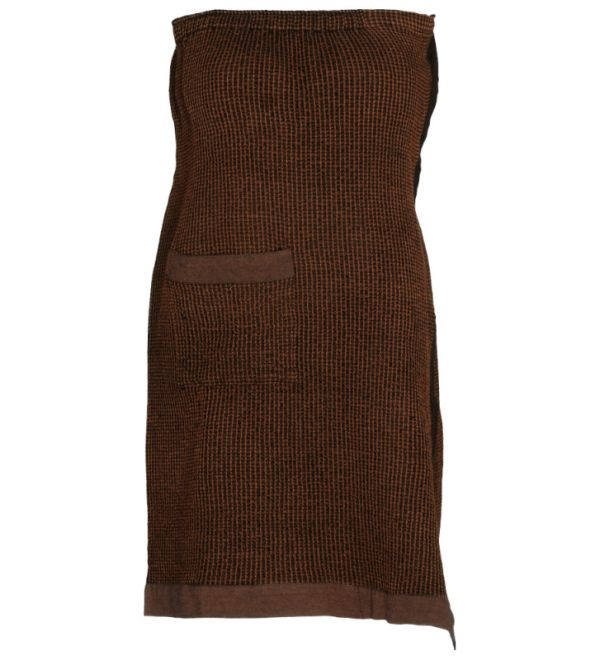 Kilt Do Sauny Damski RENTO Kenno 85x145 cm czekoladowy