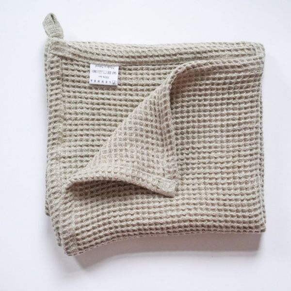 Duży ręcznik wafel 100% LEN 70x140 LENNEA