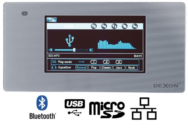Dexon MRP 2200 - odtwarzacz ścienny ze wzmacniaczem