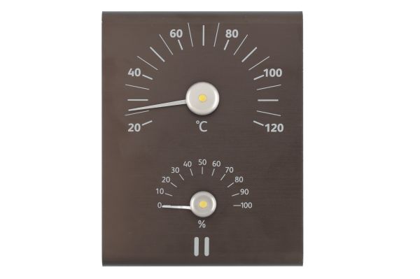 Termohigrometr Rento brązowo-czarny