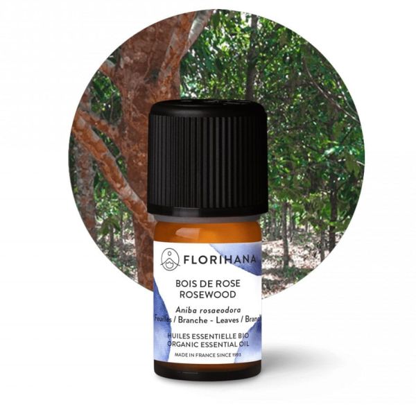 Organiczny olejek eteryczny Florihana Drzewo Różane Rosewood 5g