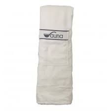 Biały Kilt do sauny  Damski z napisem "Sauna"