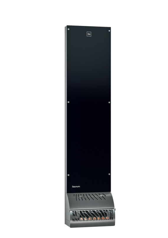 Klimatyzator SAUNUM BASE SHORT: Stal + szkło czarne