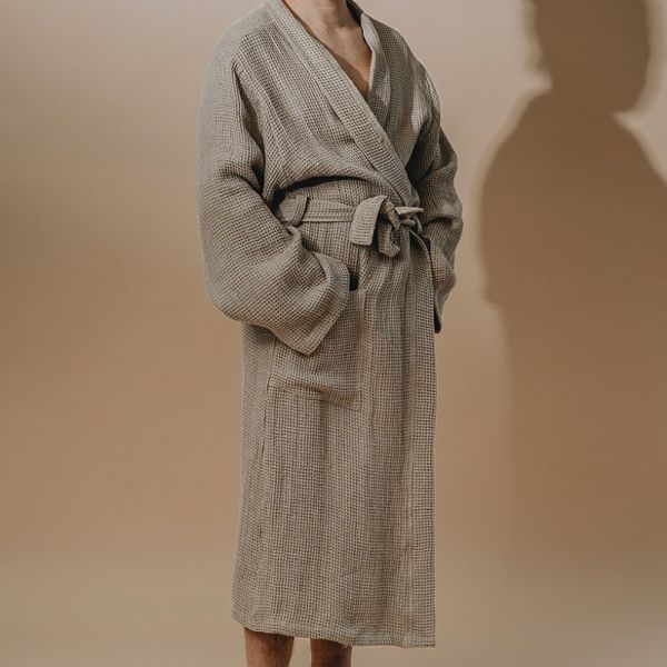 Lniany szlafrok LENNEA 