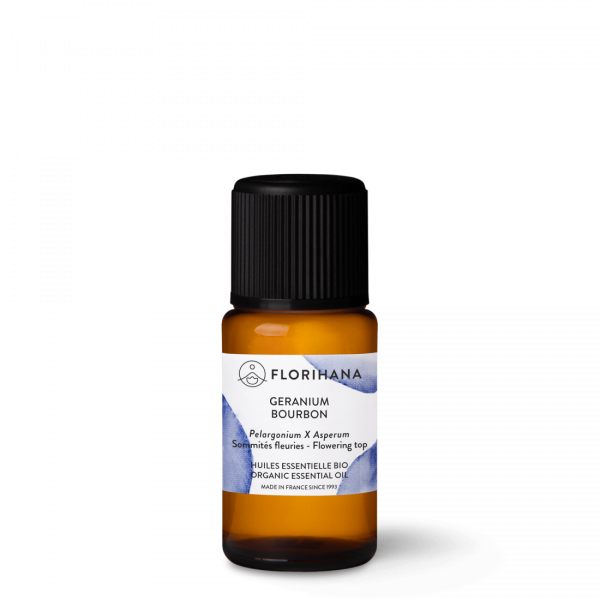Organiczny olejek eteryczny Florihana Geranium Bourbon Pelargonium X Asperum 15g