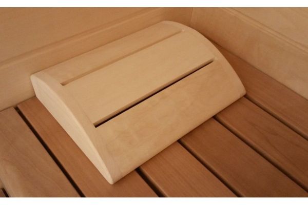 Podgłówek zagłówek osikowy owalny do sauny 345x255x80