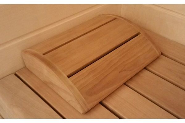 Podgłówek zagłówek thermo osikowy owalny do sauny 345x255x80