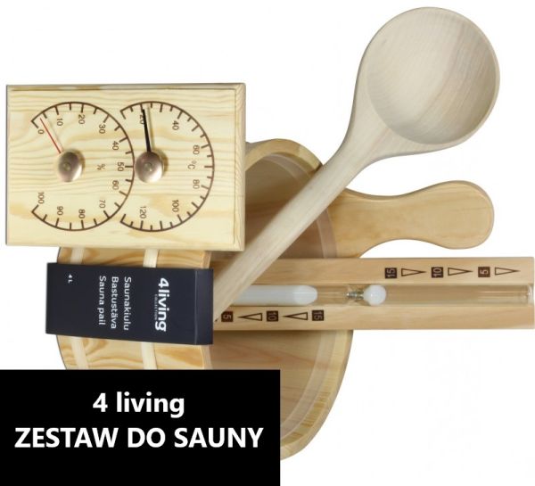 Zestaw akcesoriów do sauny 4Living 